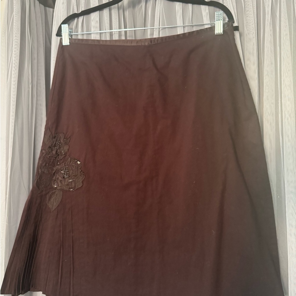 Calvin Klein Jeans Dark Brown A-Line Skirt